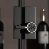 Black (Luminous) 180 Degree Barn Door Lock,3 Digit Password Keyless,Mechanical Password Lock,Flip Latch with Combination,for Barn Door,