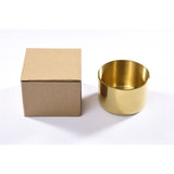 2 Pack Stainless Steel Round Thickening Anti-fall High Temperature Heat Resistant Ashtray, Living Room Desk Office Desk Ash Storage Tray Box (Gold)
