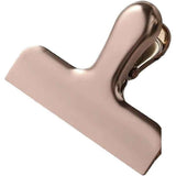 2pcs Food Sealing Clips Snack Bag Sealer for Chips Bread and Grains Fresh-Keeping Stainless Steel Large Bull Clips Clamps for Drawing Board, Home Kitchen Office (Champagne) In Australia - Darrahopens