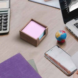 Acacia Wood Sticky Note Holder, Post It Note Dispenser for Office Desk Accessories, Self Stick Note Pad Holder, Memo Pad Holder Dispenser Organizer for School Office Desk Supplies In Australia - Darrahopens