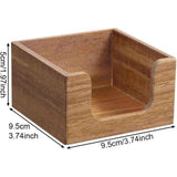 Acacia Wood Sticky Note Holder, Post It Note Dispenser for Office Desk Accessories, Self Stick Note Pad Holder, Memo Pad Holder Dispenser Organizer for School Office Desk Supplies In Australia - Darrahopens