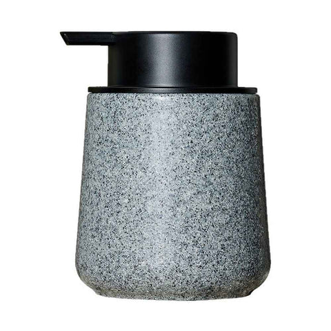 Liquid Soap Dispenser with Easy-to-Press Pump, 250ML  Refillable Hand Soap Dispenser with Extended Spout for Bathroom Kitchen Dish Lotion, Modern Stone Texture (Marble pattern - dark gray) In Australia - Darrahopens