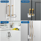 Gym Locker Lock Code Long Adjustable Shackle Lock for, School, Gym, Fences,Child Proof Sliding Code Locks Baby Safety U Shaped for Knob Handle Drawers Closet (Silver) In Australia - Darrahopens