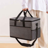 Collapsible  Cooler Bags Insulated, Front Zipper Pocket & Shoulder Strap, Portable Leakproof Soft Sided Coolers for Camping/Beach/Picnic/Travel - Grey small size In Australia - Darrahopens