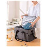 Collapsible  Cooler Bags Insulated, Front Zipper Pocket & Shoulder Strap, Portable Leakproof Soft Sided Coolers for Camping/Beach/Picnic/Travel - Grey small size In Australia - Darrahopens