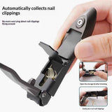Heavy Duty Sharp Self-Collecting Nail Cutter, Ergonomic Lever for Fingernails & Toenails, Ideal Gift for Men & Grooming Gifts（black） In Australia - Darrahopens