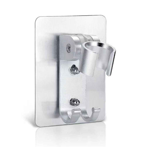 2pcs Strong Adhesive Shower Head Holder  Adjustable Shower Wand Holder,Handheld Shower Head Wall Mount Bracket with 2 Hanger Hooks, In Australia - Darrahopens