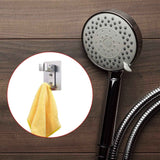 2pcs Strong Adhesive Shower Head Holder  Adjustable Shower Wand Holder,Handheld Shower Head Wall Mount Bracket with 2 Hanger Hooks, In Australia - Darrahopens