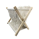 Magazine Rack Boho Storage Holder Standing Basket for Books, Newspapers, Swaddle Blanket, Dorm Essentials, Living Room, Bathroom, Office, Nursery, Home Decor（31*20*27） In Australia - Darrahopens