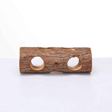 Natural Wood Tunnel Hamster Tunnel for Hamster Reptile Small Animals Cage Hollow Tree Trunk Hideout Toy (20cm long  aperture 3.8CM) In Australia - Darrahopens
