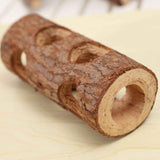 Natural Wood Tunnel Hamster Tunnel for Hamster Reptile Small Animals Cage Hollow Tree Trunk Hideout Toy (20cm long  aperture 3.8CM) In Australia - Darrahopens