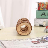 Natural Wood Tunnel Hamster Tunnel for Hamster Reptile Small Animals Cage Hollow Tree Trunk Hideout Toy (20cm long  aperture 3.8CM) In Australia - Darrahopens
