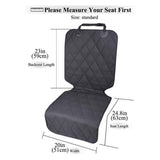 Dog Front Seat Cover  Car Seat Protector for Dog, Car Cover for Pet, Front Single Bucket Captain Chair Protector, Standard, Black, 1Pack
