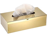 Rectangular Tissue Box Cover - Napkin Holder, Facial Tissue Storage Box - Decorative Holder for Bathroom, Bedroom, Nightstand, Office - Stainless Steel, golden In Australia - Darrahopens