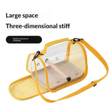 Bird Carrier,Bird Cage Parakeet Parrot Budgie Carrier Backpack for Small Birds, Travel Bird Cages with Perch, Transparent Ventilation Cockatiels, Lightweight Pet Carrier for Outdoor Use(Yellow) In Australia - Darrahopens