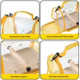 Bird Carrier,Bird Cage Parakeet Parrot Budgie Carrier Backpack for Small Birds, Travel Bird Cages with Perch, Transparent Ventilation Cockatiels, Lightweight Pet Carrier for Outdoor Use(Yellow) In Australia - Darrahopens
