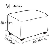 Square  Covers Slipcovers Folding Storage Stool Furniture Protector Form Fit with Elastic Bottom, Stretch High  Small Checks Jacquard Fabric(M，white) In Australia - Darrahopens