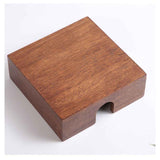 Cocktail paper napkin holder square, wooden flat napkin tray, cocktail napkins for kitchen decoration, restaurant countertop bar accessories 14x14x5cm In Australia - Darrahopens