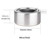 2pcs Silver Metal Ashtray with a Lid for Cigarettes - Windproof Outdoor Ashtrays Can Patio Outdoor Indoor Decorative Fancy Ash Tray In Australia - Darrahopens