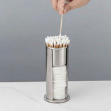 2 in 1 Round Cosmetic Cotton Pad Holder, Stainless Steel Cotton Swabs Make up Pads Dispenser Organizer Box  Holder with Acrylic Lids for Bathroom Vanity Storage In Australia - Darrahopens