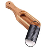 Wooden Cheese Grater with Handle, Rustic Brown Cheese Shredder with Storage Space, Handheld Kitchen Graters for Cheese Lemon Chocolate  (With Handle) In Australia - Darrahopens
