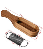 Wooden Cheese Grater with Handle, Rustic Brown Cheese Shredder with Storage Space, Handheld Kitchen Graters for Cheese Lemon Chocolate  (With Handle) In Australia - Darrahopens