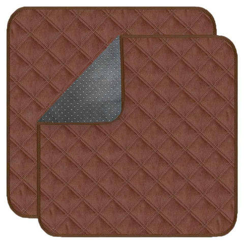 Waterproof Chair Pads for Incontinence (53*56cm) - Washable, Waterproof Seat Protector - Chair Protector Seat Cover - Absorbent Pad for Bed, Seat, Car, Wheelchair & Recliner （Coffee, 2 Pcs) In Australia - Darrahopens