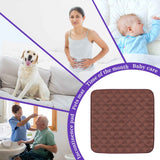 Waterproof Chair Pads for Incontinence (53*56cm) - Washable, Waterproof Seat Protector - Chair Protector Seat Cover - Absorbent Pad for Bed, Seat, Car, Wheelchair & Recliner （Coffee, 2 Pcs) In Australia - Darrahopens