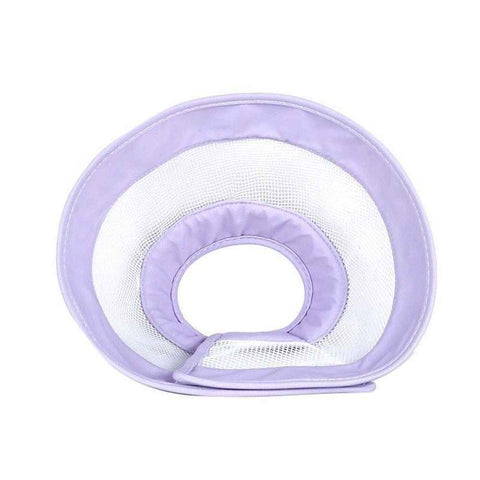 Cat Recovery Protective Cone Collar After Surgery-Soft Adjustable Waterproof Lightweight Elizabethan Collar to Prevent Cats from Touching Stitches, Wounds and Rashes (Light Purple, M) In Australia - Darrahopens
