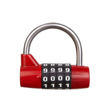 2pcs Gym Locker Lock 4 Digit Combination Lock for Locker for School Gym Lock for Sports, Toolbox, Case, Hasp Storage (Red) In Australia - Darrahopens