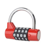 2pcs Gym Locker Lock 4 Digit Combination Lock for Locker for School Gym Lock for Sports, Toolbox, Case, Hasp Storage (Red) In Australia - Darrahopens