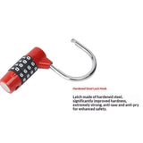 2pcs Gym Locker Lock 4 Digit Combination Lock for Locker for School Gym Lock for Sports, Toolbox, Case, Hasp Storage (Red) In Australia - Darrahopens