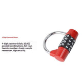 2pcs Gym Locker Lock 4 Digit Combination Lock for Locker for School Gym Lock for Sports, Toolbox, Case, Hasp Storage (Red) In Australia - Darrahopens