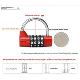 2pcs Gym Locker Lock 4 Digit Combination Lock for Locker for School Gym Lock for Sports, Toolbox, Case, Hasp Storage (Red) In Australia - Darrahopens