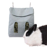2pcs Rabbit Hay Feeder Bag, Guinea Pig Hay Feeder Storage,Sack Hay Bag Feeding Storage for Chinchilla Hamsters Rabbit Guinea Pig Small Animals (L, Blue) In Australia - Darrahopens