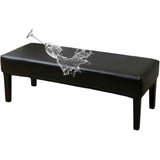Waterproof Dining Bench Cover, Washable Durable Bench Covers Slipcover, Rectangle Bench Seat Covers for Dining Room Living Room Kitchen(Black) In Australia - Darrahopens