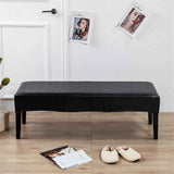 Waterproof Dining Bench Cover, Washable Durable Bench Covers Slipcover, Rectangle Bench Seat Covers for Dining Room Living Room Kitchen(Black) In Australia - Darrahopens