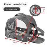 Bird Travel Carrier with Stand Perch and Stainless Tray,Portable Small Bird  Cockatiel Carrier for Hiking, (Grey) In Australia - Darrahopens