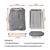 Bird Travel Carrier with Stand Perch and Stainless Tray,Portable Small Bird  Cockatiel Carrier for Hiking, (Grey) In Australia - Darrahopens