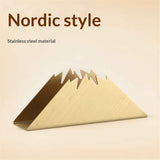 Napkin Holder for Tables, Paper Organizer Freestanding Steel Tissue Holder, stainless steel napkin holderGold In Australia - Darrahopens