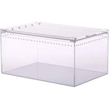Reptile Terrarium Enclosure  Acrylic Tarantula Breeding Box Magnetic Hermit Crab Habitat Tank Transparent Jumping Spider Cage for Insect Snail Amphibians Sling Isopods（20*15*10cm） In Australia - Darrahopens