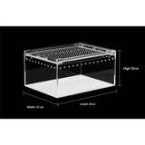 Reptile Terrarium Enclosure  Acrylic Tarantula Breeding Box Magnetic Hermit Crab Habitat Tank Transparent Jumping Spider Cage for Insect Snail Amphibians Sling Isopods（20*15*10cm） In Australia - Darrahopens