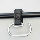 2 Pcs Stroller Hooks, Mommy Stroller Clip and Stroller Accessories Organizer Hook, Brushed Aluminum Hook for Strollers/Walkers/Mobility Scooter/Wheelchair/Rollator(Black) In Australia - Darrahopens