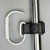 2 Pcs Stroller Hooks, Mommy Stroller Clip and Stroller Accessories Organizer Hook, Brushed Aluminum Hook for Strollers/Walkers/Mobility Scooter/Wheelchair/Rollator(Black) In Australia - Darrahopens