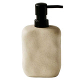 Modern Ceramic Soap Dispenser, Beige Speckled Finish, Black Pump Top, Refillable Liquid Container for Bathroom Kitchen(440 ml) In Australia - Darrahopens