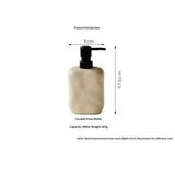 Modern Ceramic Soap Dispenser, Beige Speckled Finish, Black Pump Top, Refillable Liquid Container for Bathroom Kitchen(440 ml) In Australia - Darrahopens