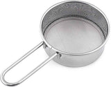 2pcs Small Strainer, Flour Colander Mini Small Flour Sifter for Baking Powder Sugar Coffee Pastas Tea,  Stainless Steel Food Strainer Mini Sifter with Handle In Australia - Darrahopens