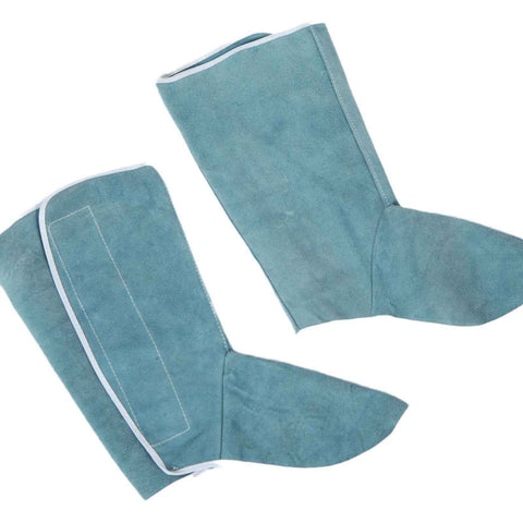 1Pair Cowhide Leather Welding Spats,Leather Shoe Protector Covers,Welded Flame Resistant Protector Shoe Covers,Foot Safety Protection Covers In Australia - Darrahopens