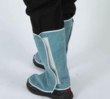1Pair Cowhide Leather Welding Spats,Leather Shoe Protector Covers,Welded Flame Resistant Protector Shoe Covers,Foot Safety Protection Covers In Australia - Darrahopens