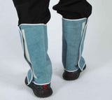 1Pair Cowhide Leather Welding Spats,Leather Shoe Protector Covers,Welded Flame Resistant Protector Shoe Covers,Foot Safety Protection Covers In Australia - Darrahopens